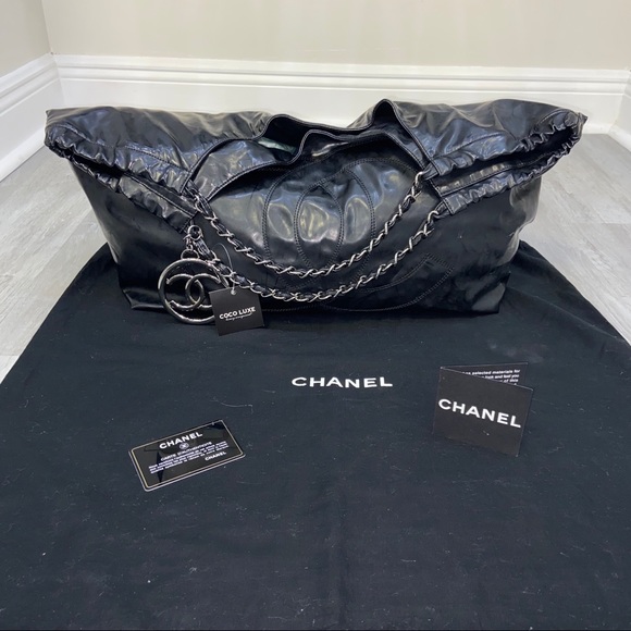 Chanel Coco Cabas Chain Link Hand CC Logo Bag - Picture 2 of 7